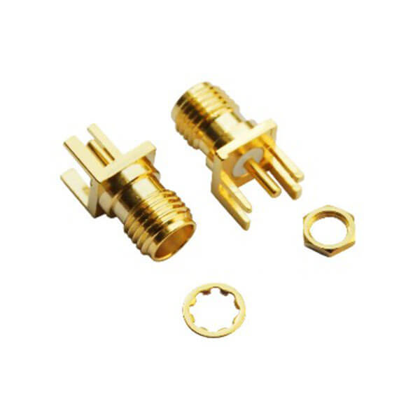 RHT-612-0007 sma接头连接器边缘卡板直式镀金母头