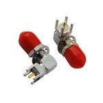 sma同轴连接器接头母头防尘弯式PCB板端