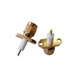 SMA 2孔法兰直式公头延伸式SMA连接器