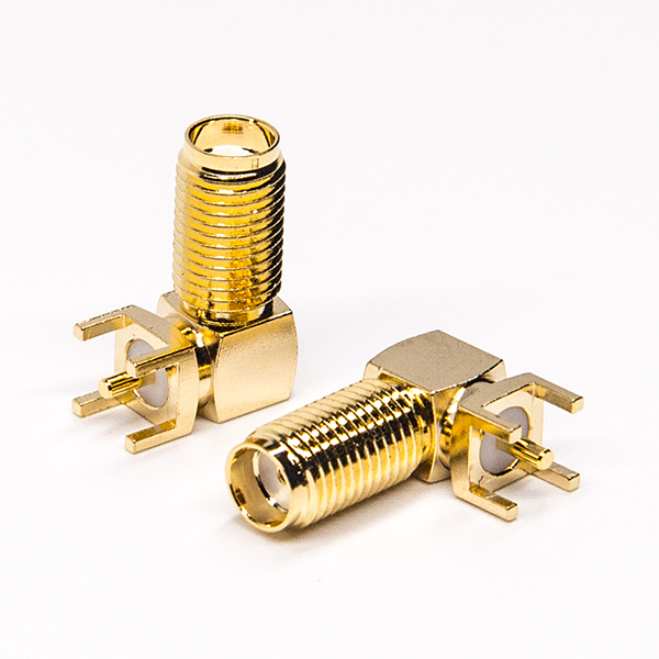 sma型连接器弯式弯式插PCB板镀金