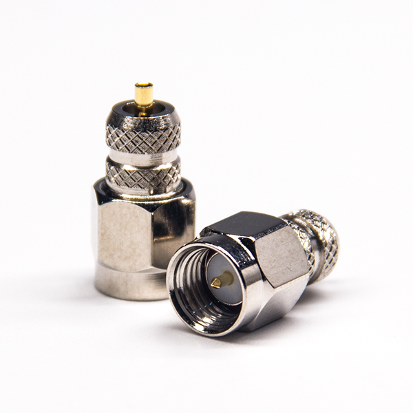 SMA公头直式连接器焊接式接同轴线缆