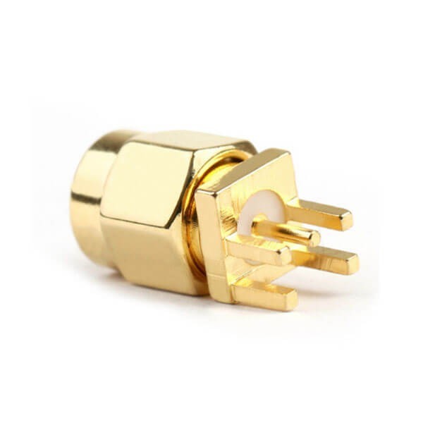 sma 公头插板连接器直式