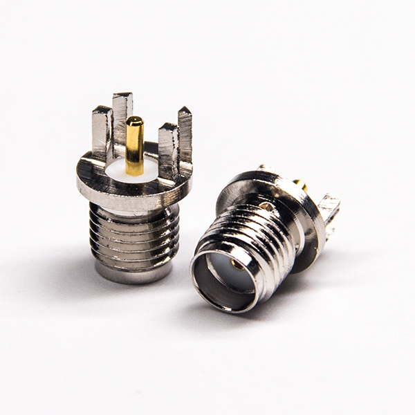 sma卡板式接头直式直式镀镍母头面板安装