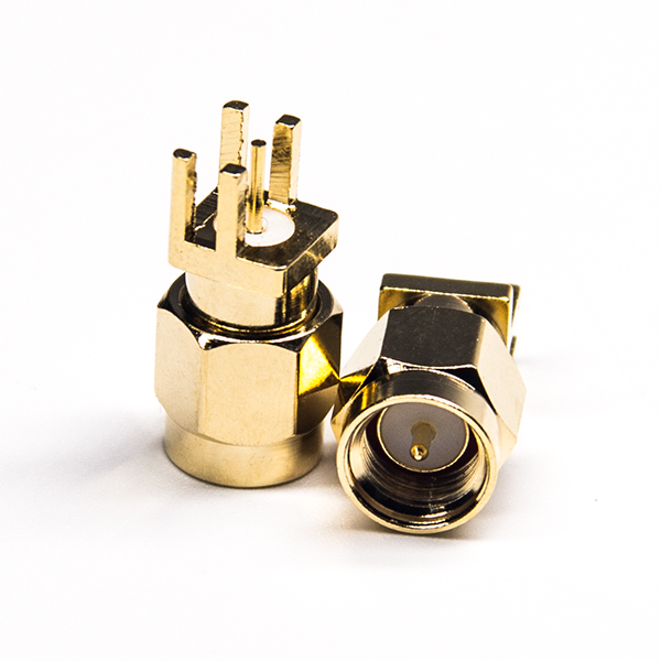 sma射频同轴接头公头直式卡板式面板安装