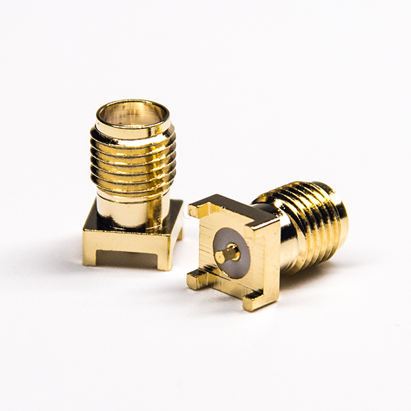 sma连接器贴板安装母头直式接PCB板