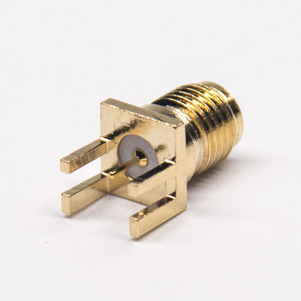 SMA射频连接器卡板式直式母头接PCB板