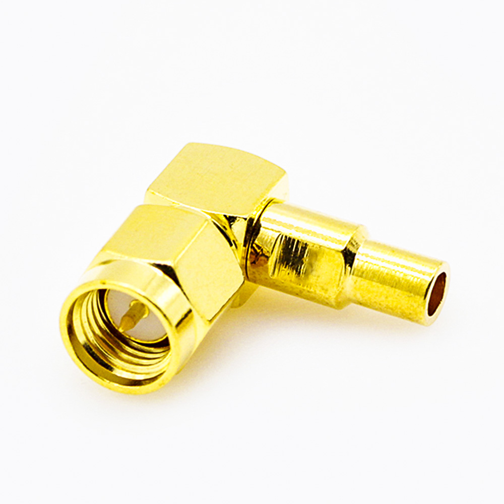 半刚性086 SMA接线连接器公头弯式焊接