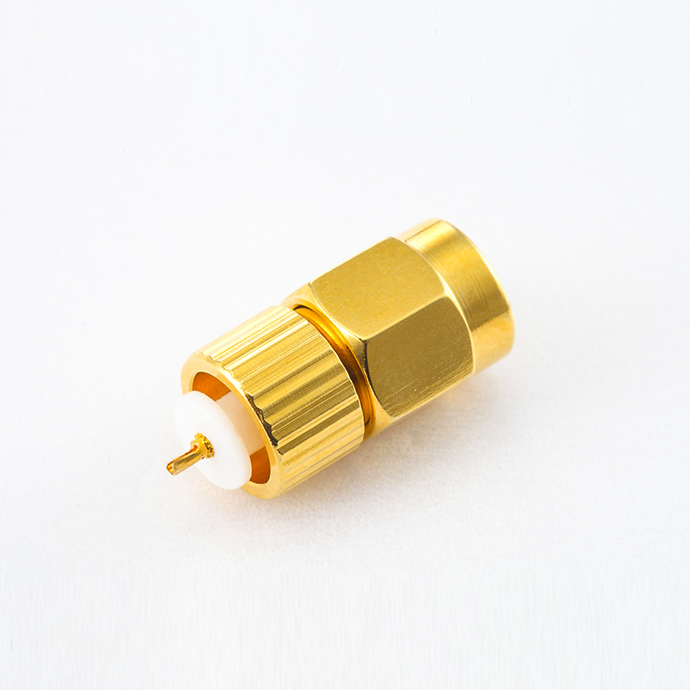 SMA连接器公头直式h焊接用于1.13mm / 1.32MM / 1.37MM接线
