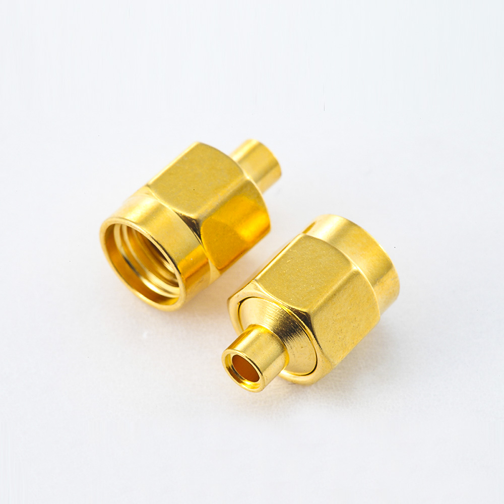 SMA接线连接器半柔/半刚性-2公头直式焊接类型